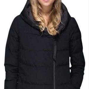 LuluLemon Sweat Life Down Puffer Jacket w Hood size 12(L) Long